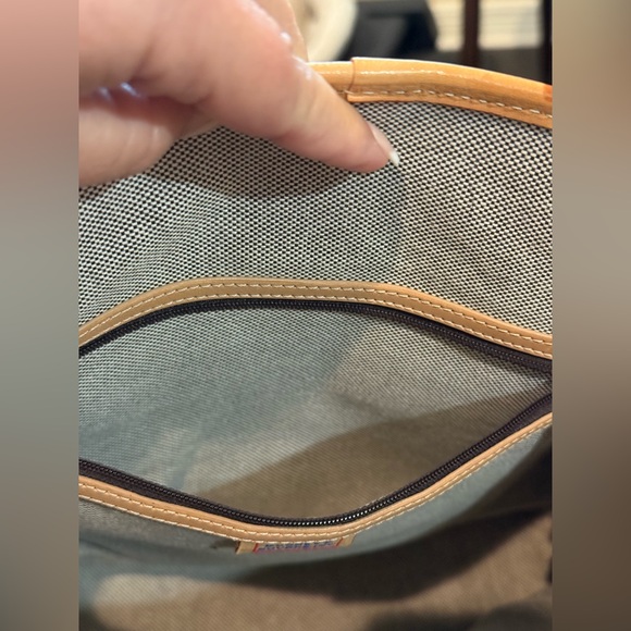 DOONEY & BOURKE Signature Logo Fabric Tote Light Blue H909C Approx 13”L x11.75”H - Picture 9 of 16